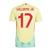 Conjunto (Camiseta+Pantalón Corto) España Williams JR 17 Segunda Equipación Euro 2024 - Niño